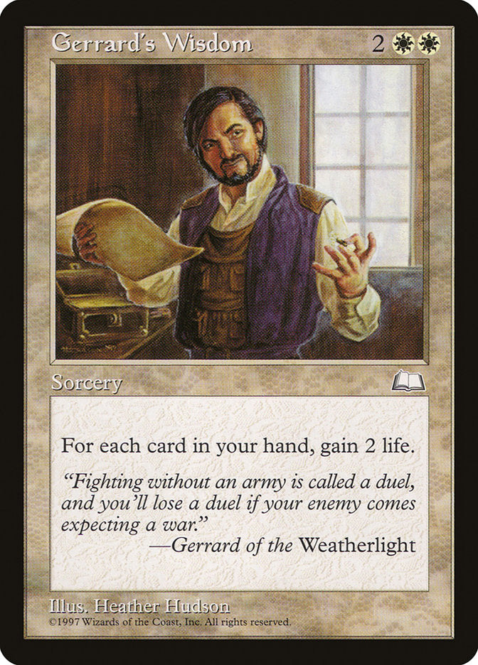 Gerrard's Wisdom [Weatherlight] | Gamer Loot