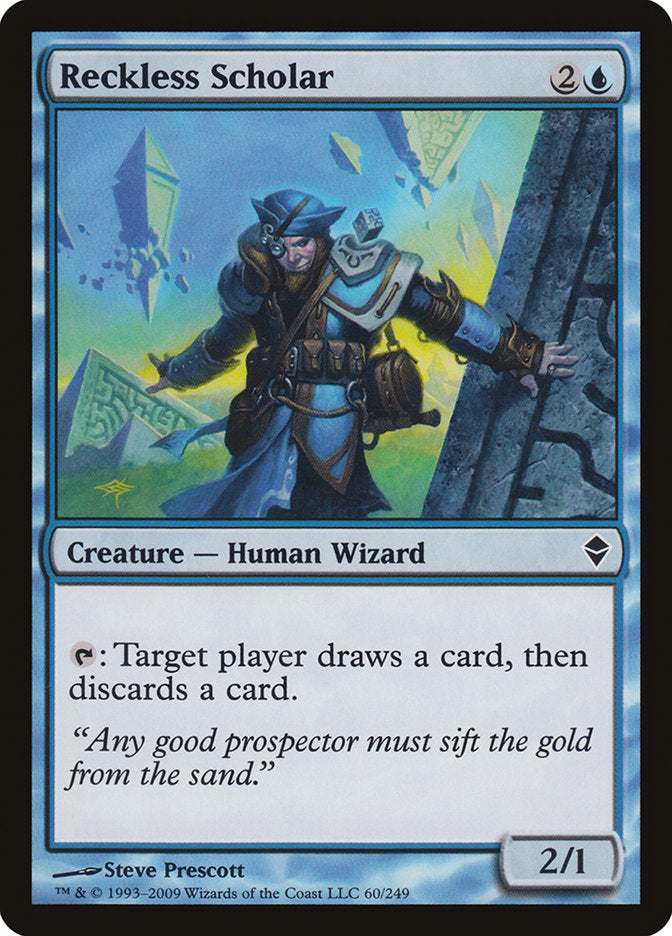 Reckless Scholar [Zendikar] | Gamer Loot