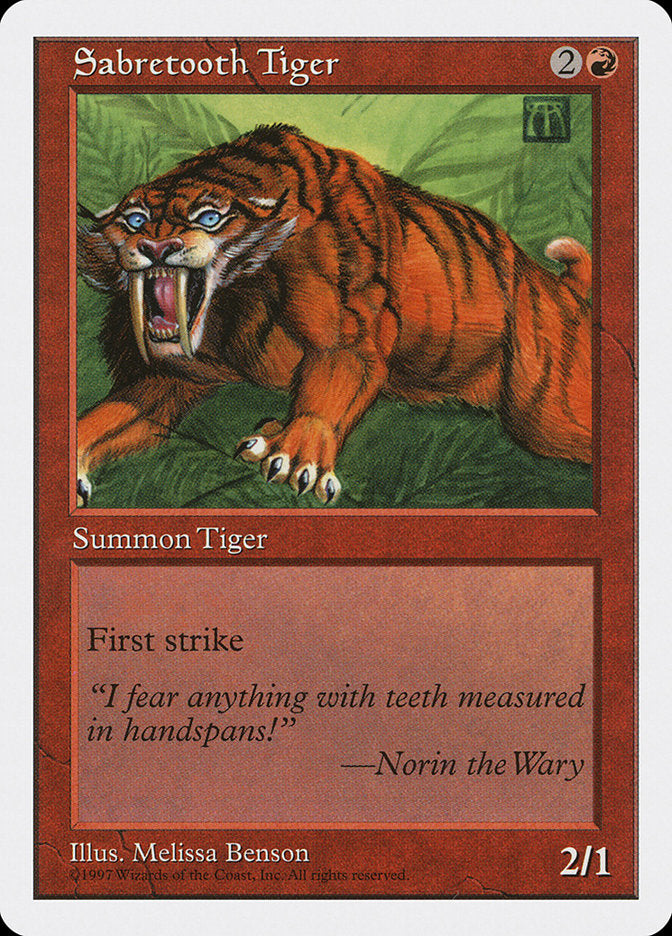 Sabretooth Tiger [Fifth Edition] | Gamer Loot