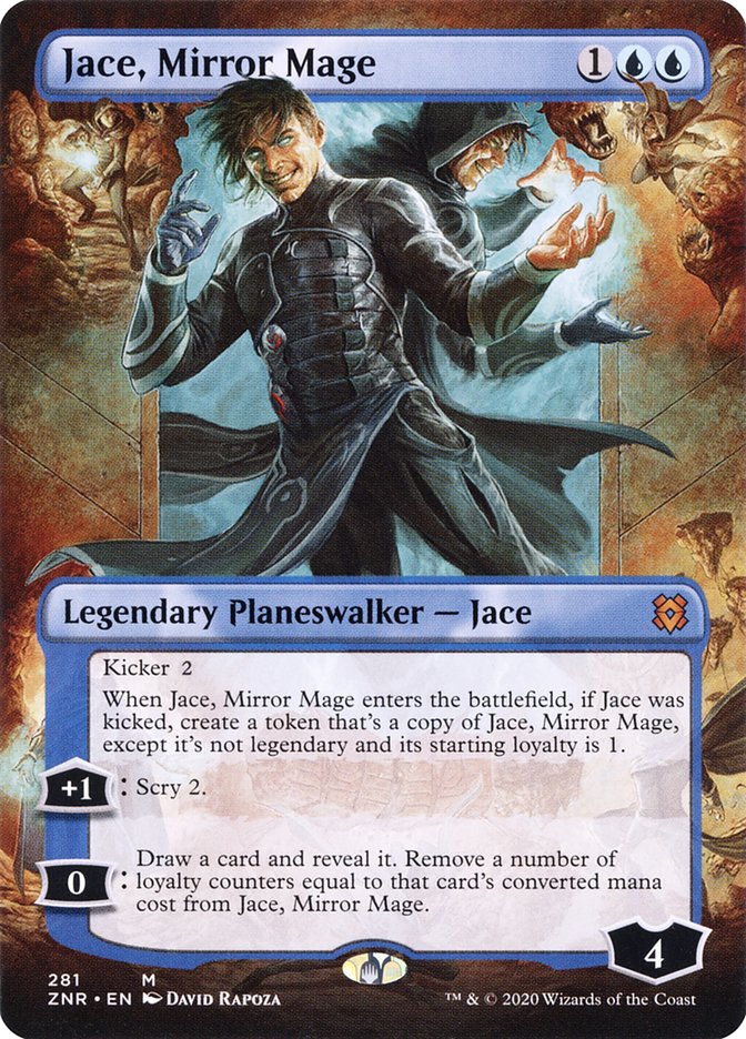 Jace, Mirror Mage (Borderless) [Zendikar Rising] | Gamer Loot