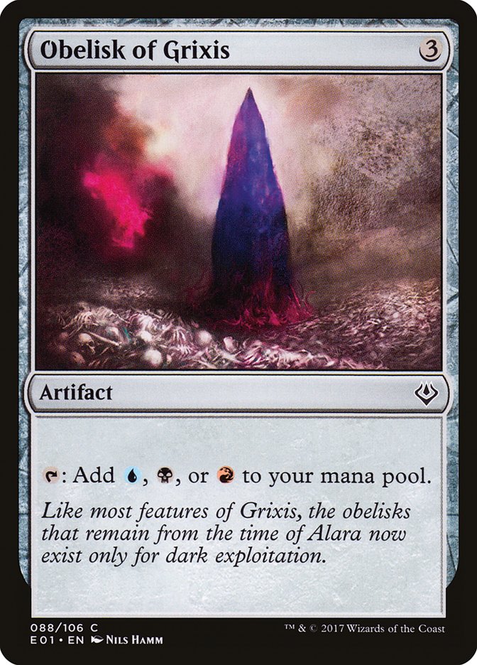 Obelisk of Grixis [Archenemy: Nicol Bolas] | Gamer Loot
