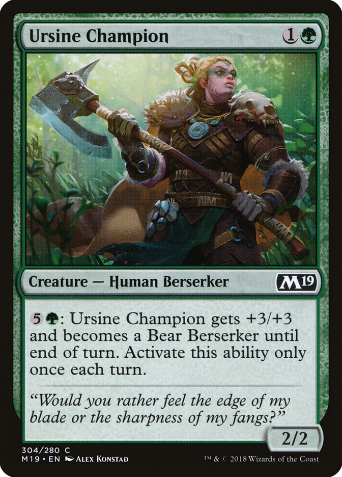 Ursine Champion [Core Set 2019] | Gamer Loot