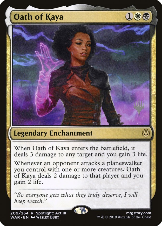 Oath of Kaya (Promo Pack) [War of the Spark Promos] | Gamer Loot