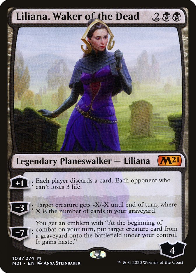 Liliana, Waker of the Dead [Core Set 2021] | Gamer Loot