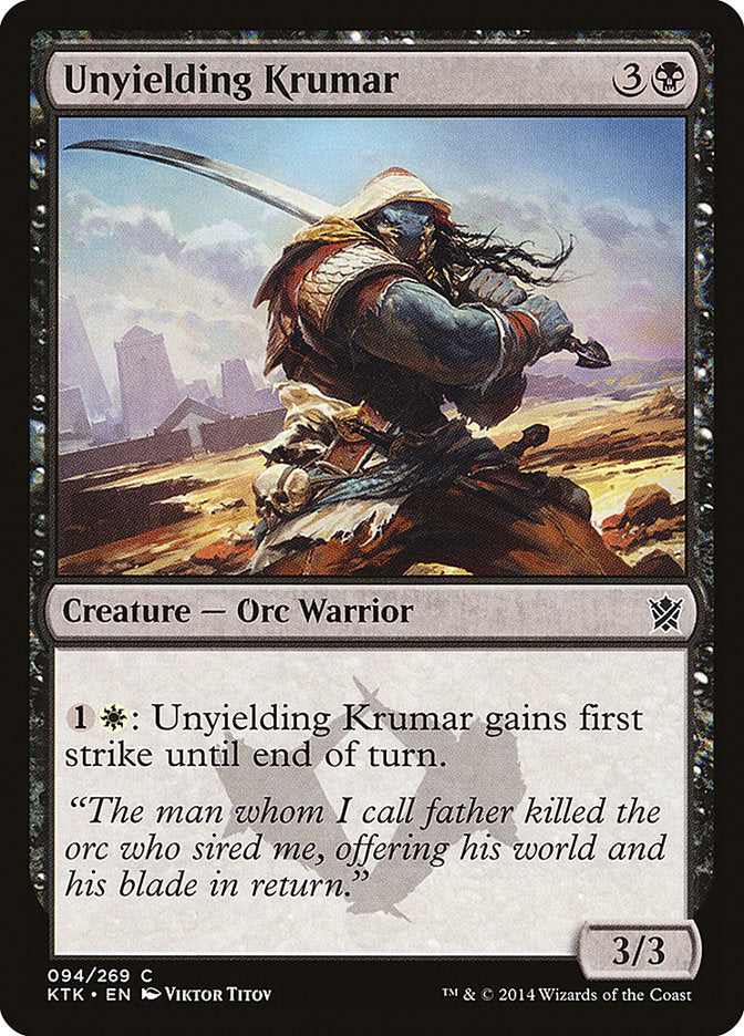 Unyielding Krumar [Khans of Tarkir] | Gamer Loot