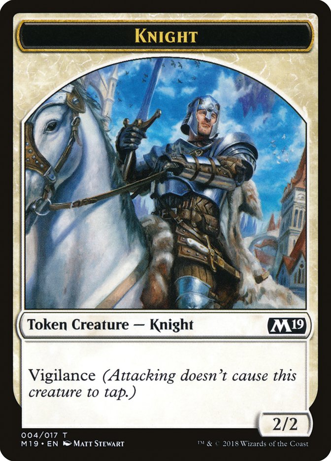 Knight [Core Set 2019 Tokens] | Gamer Loot