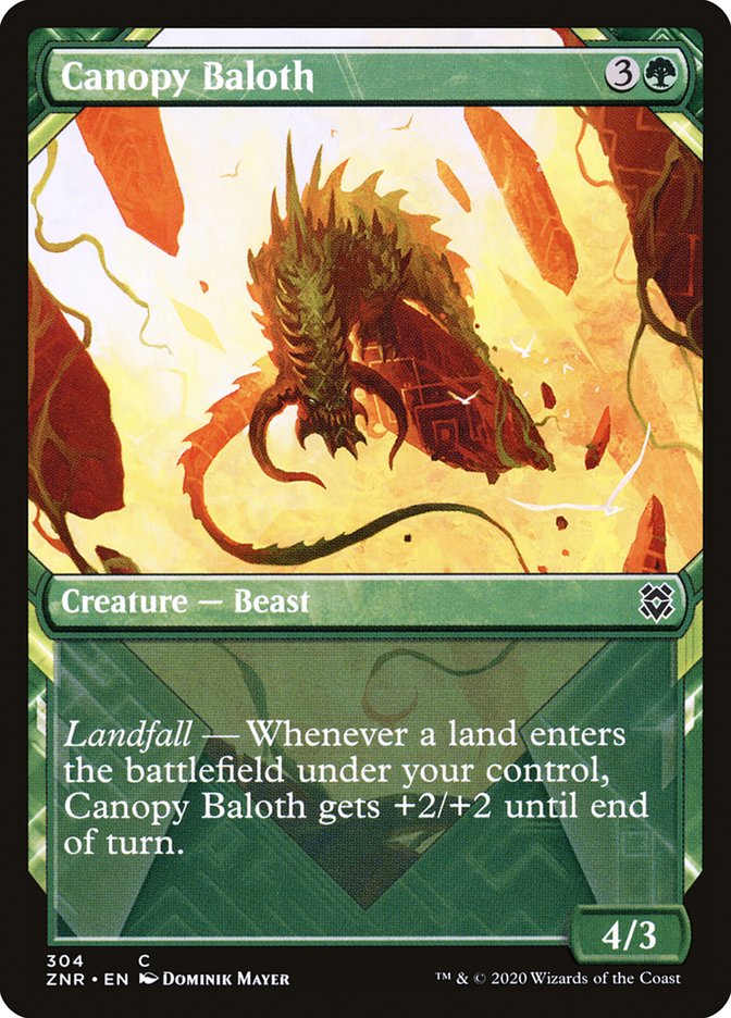 Canopy Baloth (Showcase) [Zendikar Rising] | Gamer Loot