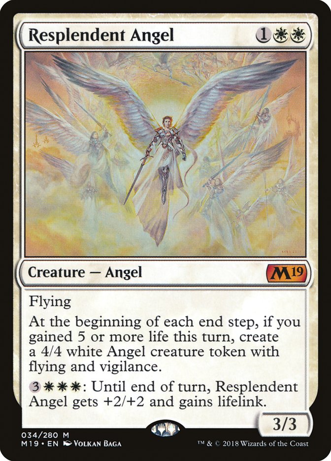 Resplendent Angel [Core Set 2019] | Gamer Loot