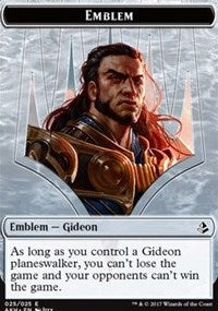Emblem - Gideon of the Trials // Zombie Token [Amonkhet Tokens] | Gamer Loot