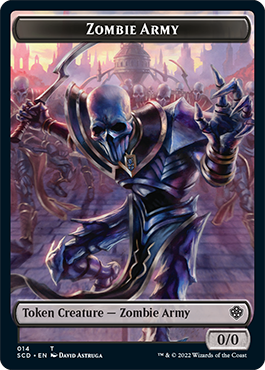 Zombie // Zombie Army Double-Sided Token [Starter Commander Decks] | Gamer Loot