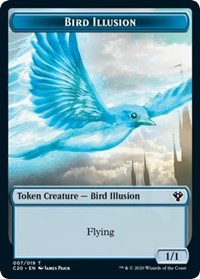 Bird Illusion // Beast (011) Double-sided Token [Commander 2020 Tokens] | Gamer Loot