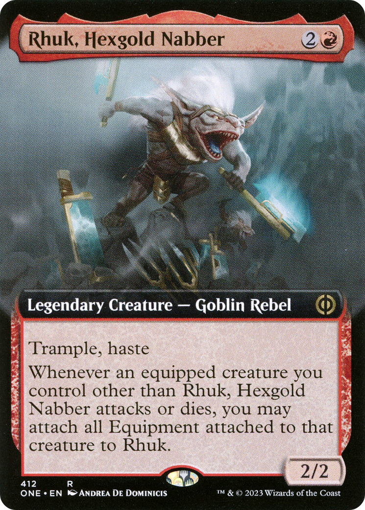 Rhuk, Hexgold Nabber (Extended Art) [Phyrexia: All Will Be One] | Gamer Loot