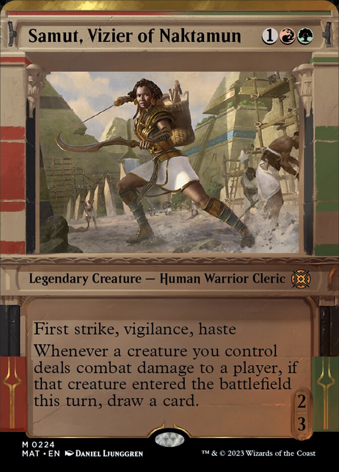Samut, Vizier of Naktamun (Showcase Halo Foil) [March of the Machine: The Aftermath] | Gamer Loot