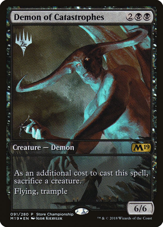 Demon of Catastrophes (Store Championship) [Core Set 2019 Promos] | Gamer Loot