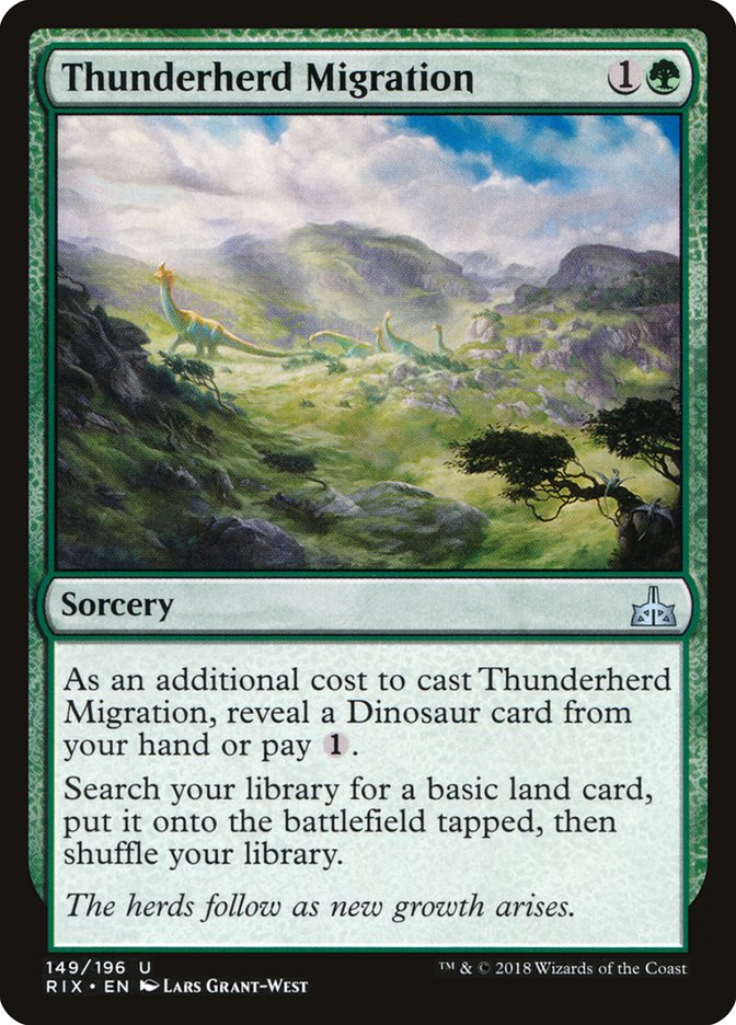 Thunderherd Migration [Rivals of Ixalan] | Gamer Loot