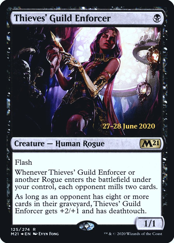 Thieves' Guild Enforcer  [Core Set 2021 Prerelease Promos] | Gamer Loot