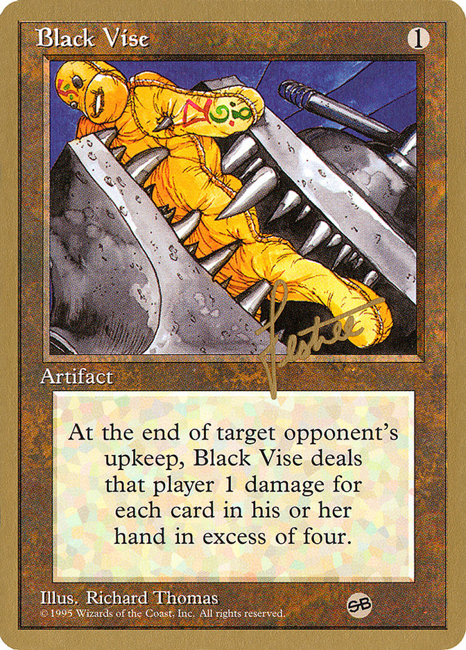 Black Vise (Bertrand Lestree) (SB) [Pro Tour Collector Set] | Gamer Loot