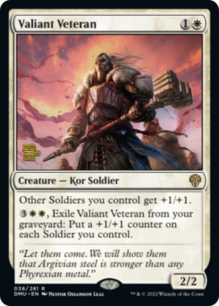 Valiant Veteran [Dominaria United Prerelease Promos] | Gamer Loot