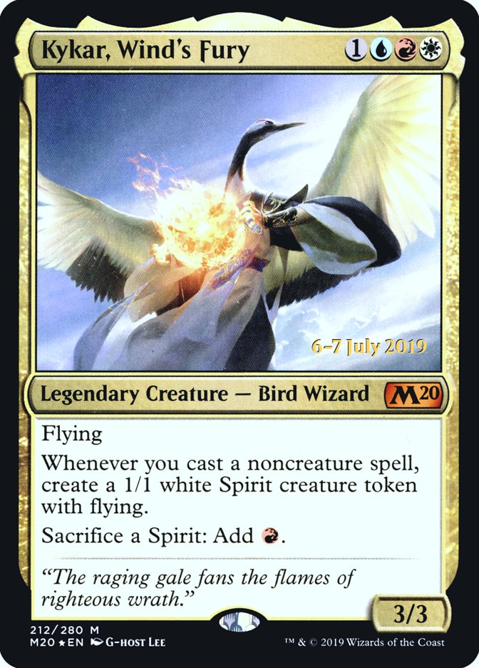 Kykar, Wind's Fury  [Core Set 2020 Prerelease Promos] | Gamer Loot