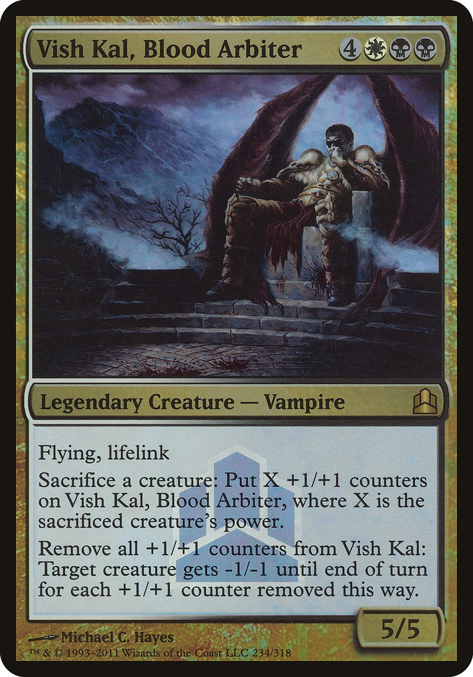 Vish Kal, Blood Arbiter (Launch) (Oversized) [Commander 2011 Launch Party] | Gamer Loot