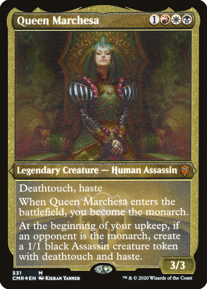 Queen Marchesa (Etched) [Commander Legends] | Gamer Loot