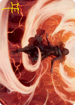 Crackle with Power Art Card (Gold-Stamped Signature) [Strixhaven: School of Mages Art Series] | Gamer Loot