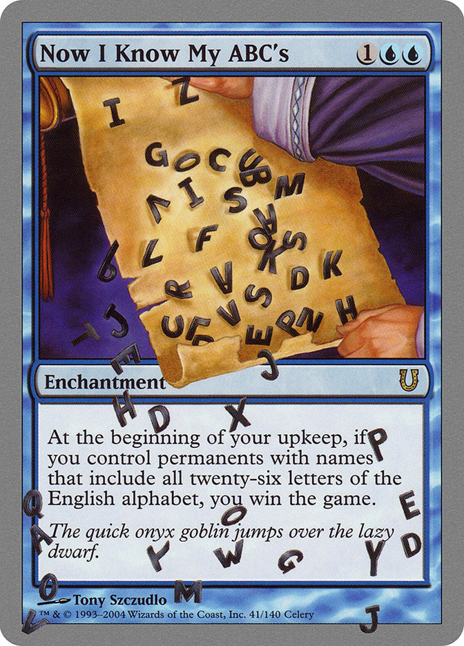 Now I Know My ABC's [Unhinged] | Gamer Loot