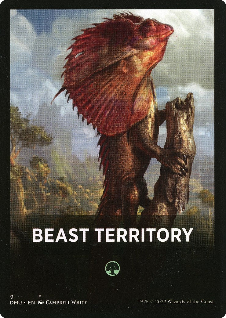 Beast Territory Theme Card [Dominaria United Tokens] | Gamer Loot