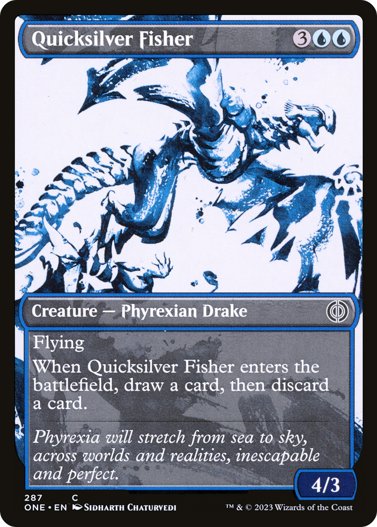 Quicksilver Fisher (Showcase Ichor) [Phyrexia: All Will Be One] | Gamer Loot