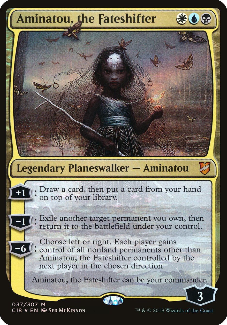 Aminatou, the Fateshifter (Oversized) [Commander 2018 Oversized] | Gamer Loot