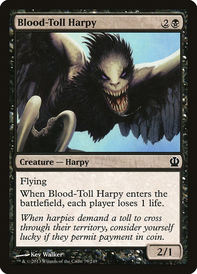 Blood-Toll Harpy [Theros] | Gamer Loot