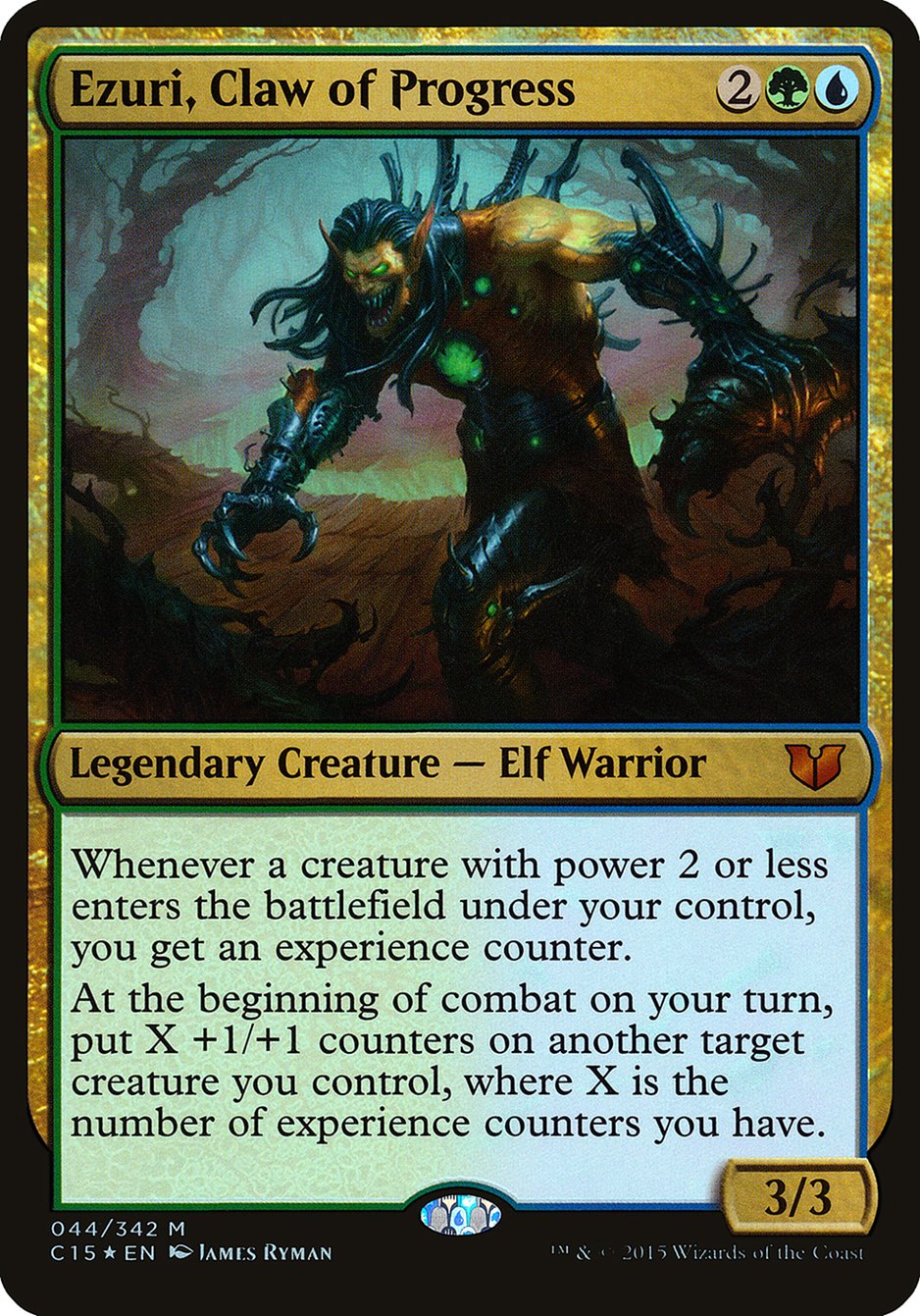 Ezuri, Claw of Progress (Oversized) [Commander 2015 Oversized] | Gamer Loot