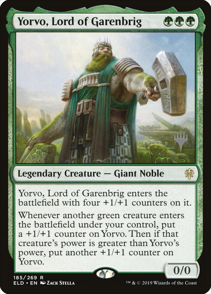 Yorvo, Lord of Garenbrig (Promo Pack) [Throne of Eldraine Promos] | Gamer Loot