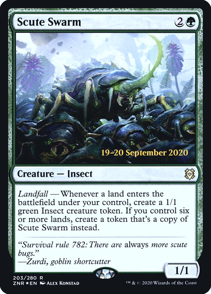 Scute Swarm [Zendikar Rising Prerelease Promos] | Gamer Loot