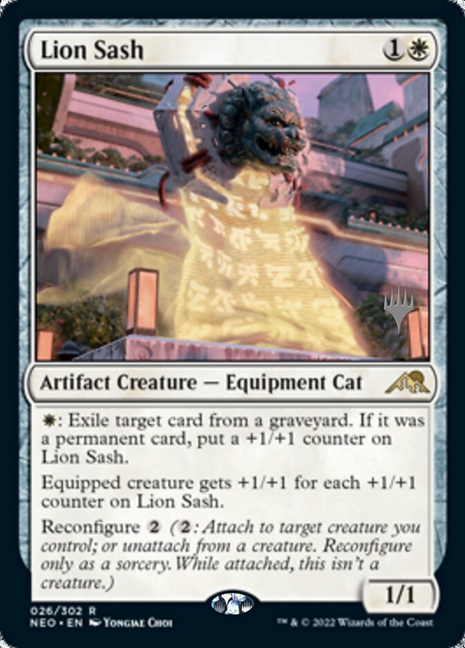 Lion Sash (Promo Pack) [Kamigawa: Neon Dynasty Promos] | Gamer Loot