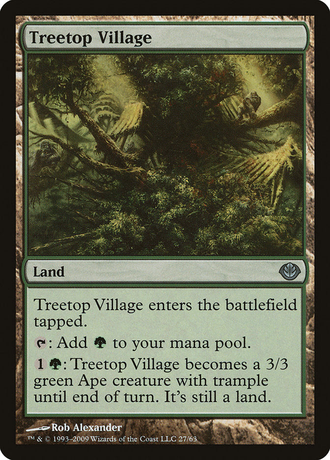 Treetop Village [Duel Decks: Garruk vs. Liliana] | Gamer Loot