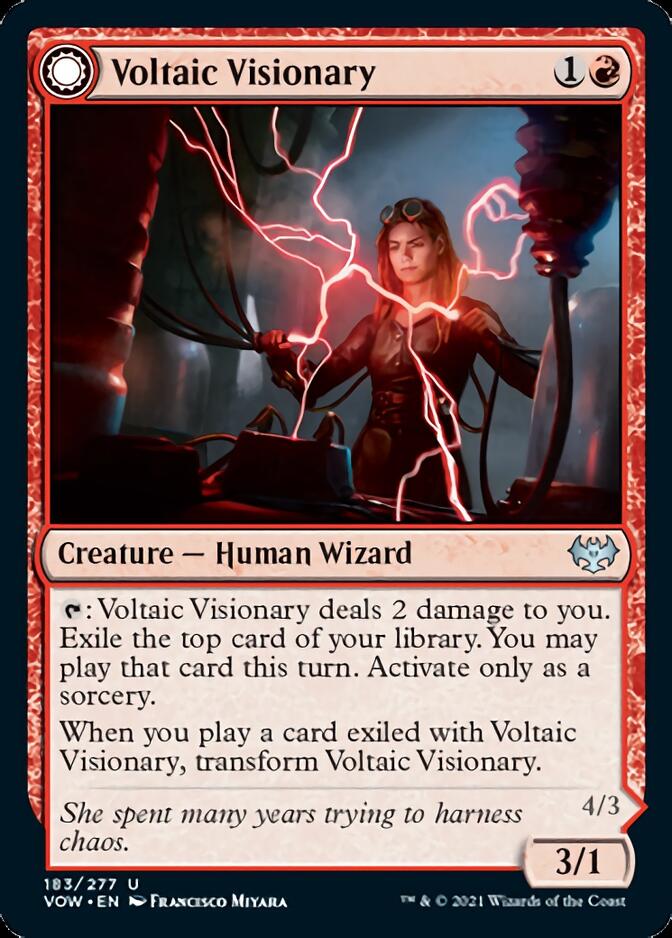 Voltaic Visionary // Volt-Charged Berserker [Innistrad: Crimson Vow] | Gamer Loot