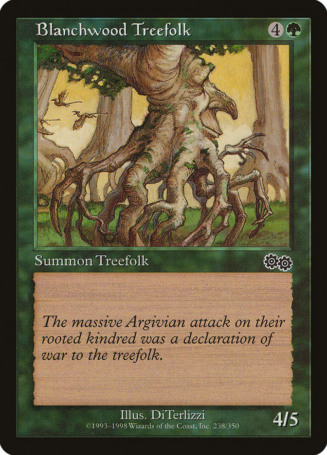 Blanchwood Treefolk [Urza's Saga] | Gamer Loot