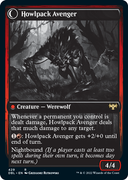 Ill-Tempered Loner // Howlpack Avenger [Innistrad: Double Feature] | Gamer Loot