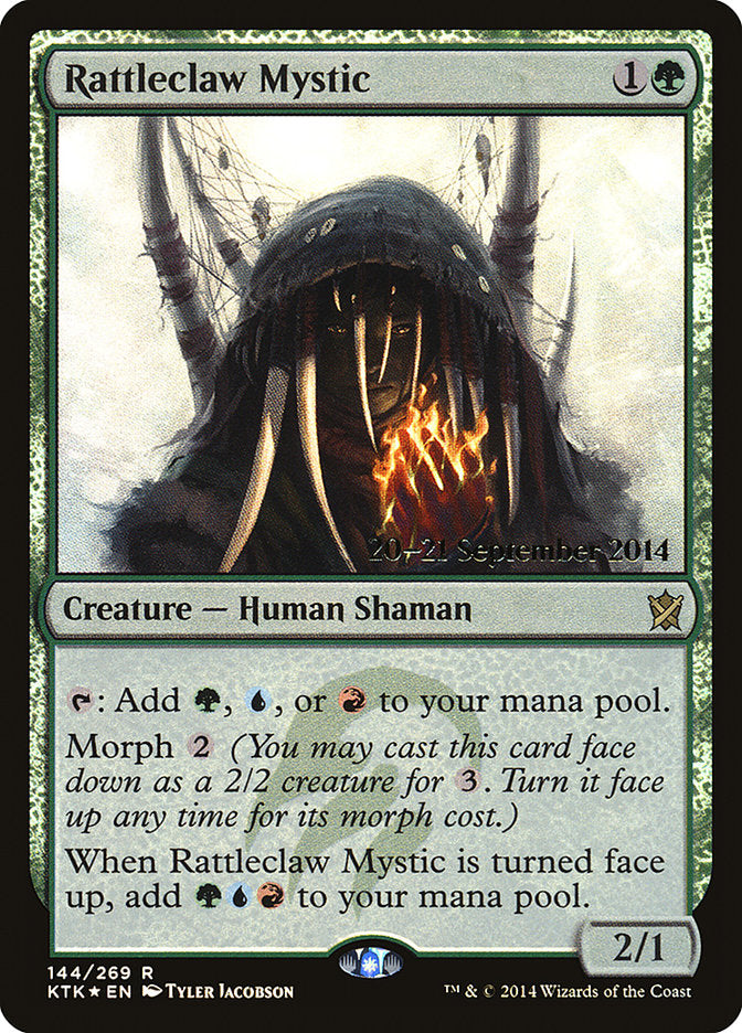 Rattleclaw Mystic  [Khans of Tarkir Prerelease Promos] | Gamer Loot