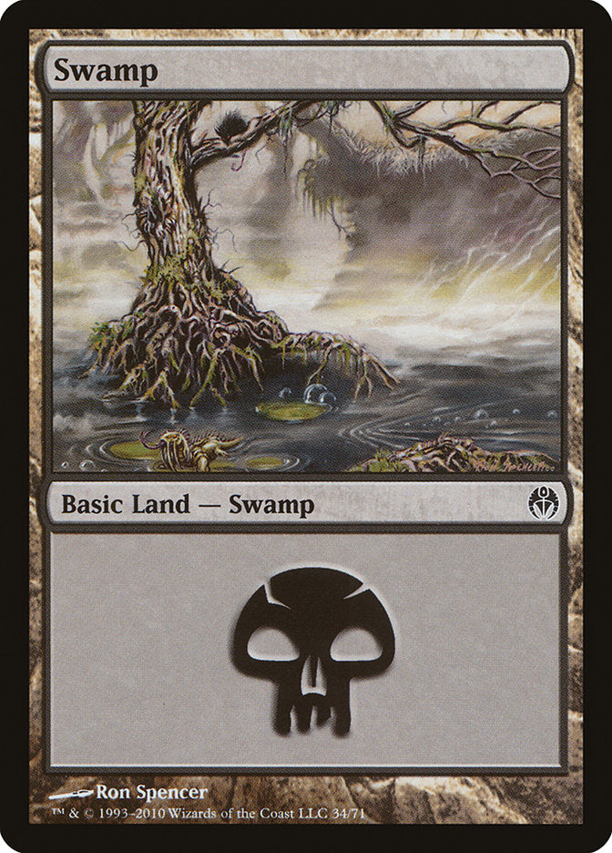 Swamp (34) [Duel Decks: Phyrexia vs. the Coalition] | Gamer Loot