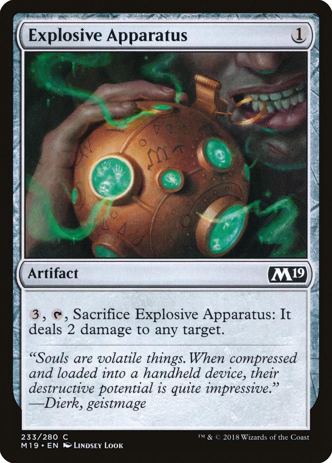 Explosive Apparatus [Core Set 2019] | Gamer Loot