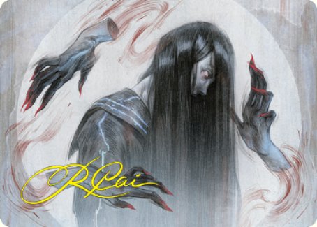 Clawing Torment Art Card (Gold-Stamped Signature) [Kamigawa: Neon Dynasty Art Series] | Gamer Loot