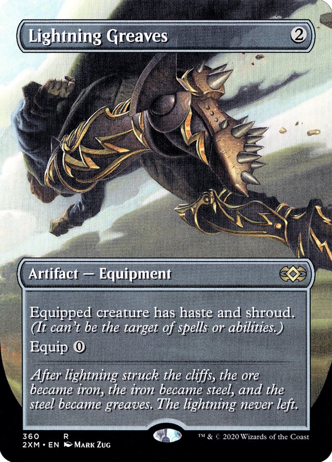 Lightning Greaves (Toppers) [Double Masters Extended Art] | Gamer Loot