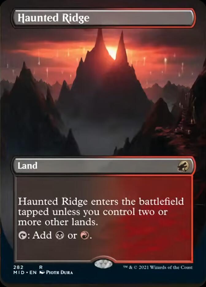 Haunted Ridge (Borderless) [Innistrad: Midnight Hunt] | Gamer Loot