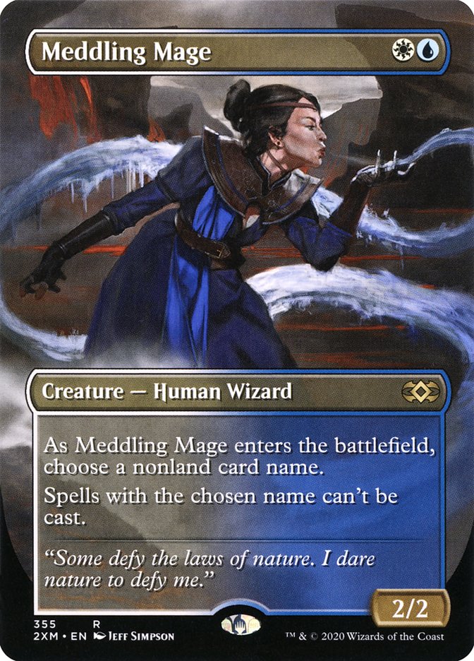 Meddling Mage (Toppers) [Double Masters Extended Art] | Gamer Loot