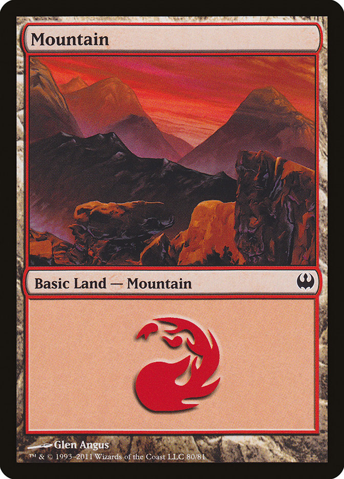 Mountain (80) [Duel Decks: Knights vs. Dragons] | Gamer Loot