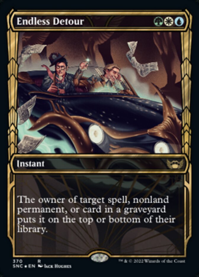 Endless Detour (Showcase Golden Age Gilded Foil) [Streets of New Capenna] | Gamer Loot