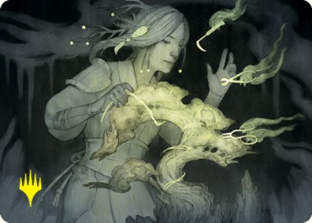 Careful Cultivation Art Card (Gold-Stamped Signature) [Kamigawa: Neon Dynasty Art Series] | Gamer Loot