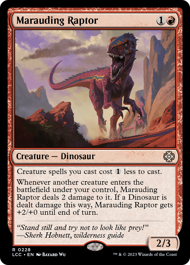 Marauding Raptor [The Lost Caverns of Ixalan Commander] | Gamer Loot